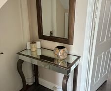 Console table and mirror