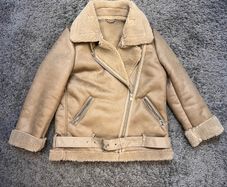 Beige Aviator Jacket