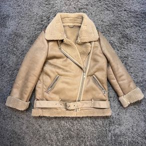 Beige Aviator Jacket