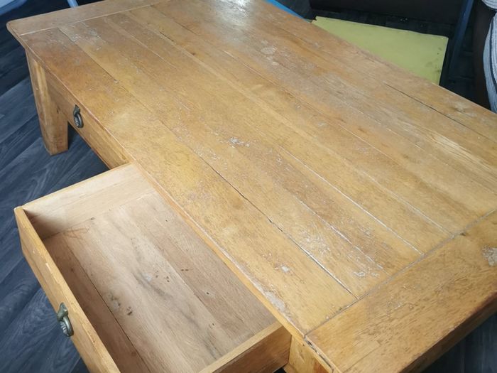 Cherry Wood Large Coffee Table