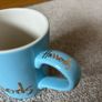 Harrods Solid Blue Fine Bone China Mug Image 2