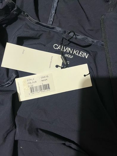 Calvin Klein Golf Hooded rain wind Jacket Navy
