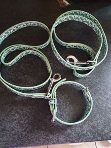 2 leads 1 collar 1 lead and harness large dogs