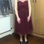 Dress almost new. Little Mistress. Wine Red colour. Image 2