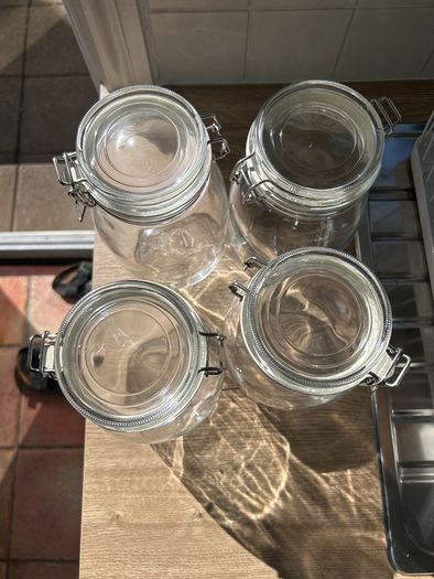 4- ikea glass jar 1.8 litres