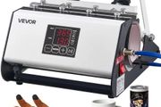 Tumbler Heat Press Machine, Max 887 mL Mug Press, Fast and Even Heating, with Tape and Gloves, Easy Temp and Time Setting, Heat Transfer for Sublimation Tumblers, Cups, Mugs, Black and White