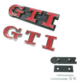 Golf GTI Badge Red Front and Rear Boot Grille Metal Badge Emblem for Golf Polo MK5 MK6 Mk7