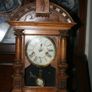 Antique Wood Carved P.H. S. 1800s Mantel Clock (in working order -  the clock doesn't ring) 21,5" x 11" Image 2