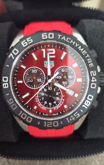 TAG Heuer Formula 1 Red Dial Chronograph 43mm