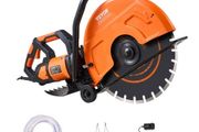 16"/40.6 cm Electric Concrete Saw Wet/Dry Saw Cutter with Water Pump and Blade