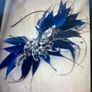Beautiful blue dress with bespoke headpiece Image 5