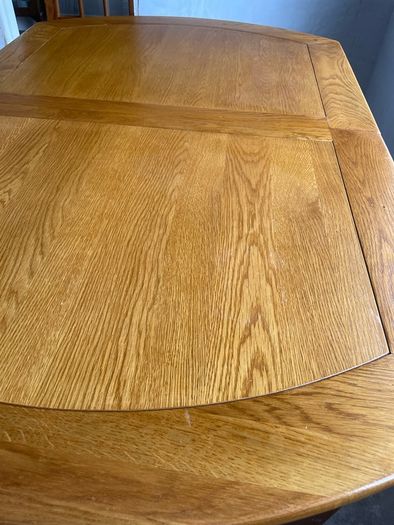 solid oak extendable table