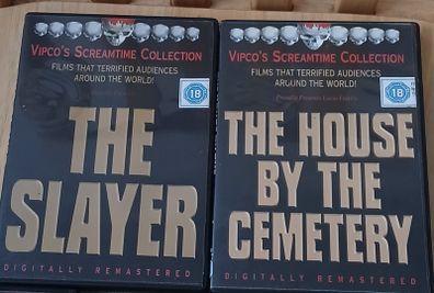 Vipco Screamtime Collection DVD Pair The Slayer The House by the Cemetery Region 2