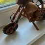 Handcrafted Harley Style Timber Bike Image 3