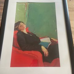 "Relaxing Woman" by artist Sabina Samulska