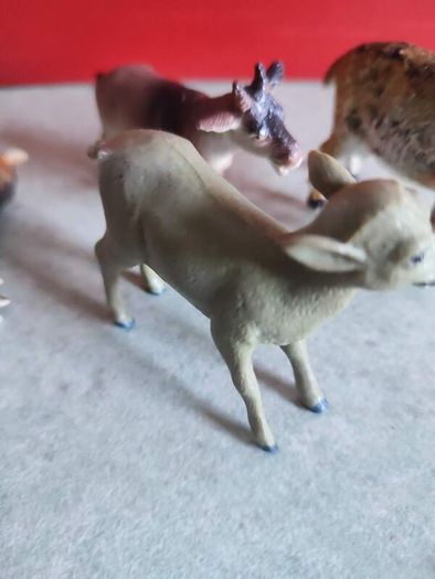 3 GOAT MINIATURE plus one deer Farm Animals Figurine