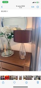 Chocolate brown lamp