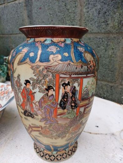 Antique Japanese Bowl & Vase
