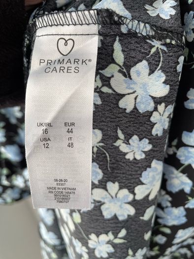 Floral print ladies dress size 16 New without tags