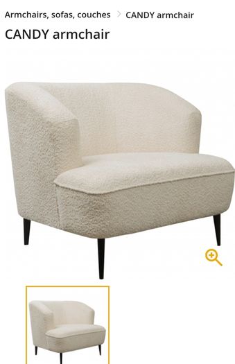 Brand new copper armchair