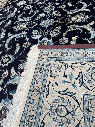 Fine Persian Nain Rug | Hand-Knotted Wool & Silk | 248 x 350 cm / 8.1 x 11.5 ft