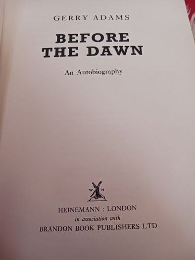 Gerry Adams/ Autobiography/ Before the Dawn/ 1996