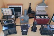 Dolls house Kitchen Furniture - Ovens, AGAs. sinks