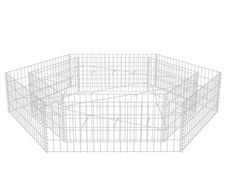 Hexagonal Gabion Raised Bed 200x173x40 cm