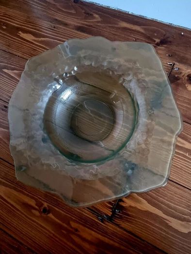Large Vintage Glass Bowl