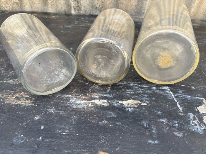 Vintage Pharmacy chemist bottles x3