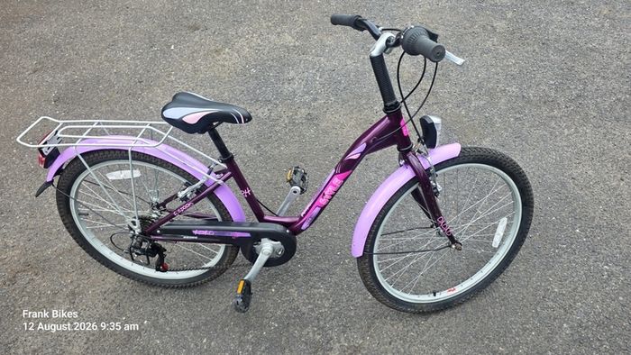 24inch Girls Bike   Excellent Condition  Gears Rack & Mudguards