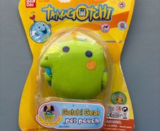 Vintage Bandai Tamagotchi Gotchi Gear Pet Pouch - Green Kuchipatchi 2006 Sealed