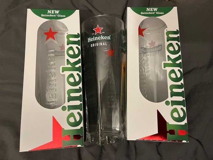 Birra Moretti Sale di mare Pint Glass Beer Limited edition Heineken Stella Bavaria Pint Glasses Beer Heineken carlsberg Pint beer Glass brand new with box