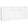 Sideboard White 160x36x75 cm Chipboard Image 2