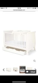 Mamas and papas Mia cotbed - ivory