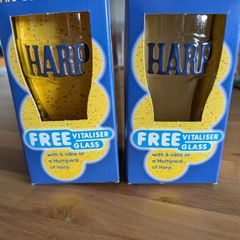 Harp Vitaliser Pint Glasses