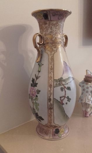 Nippon Hand Painted Vase