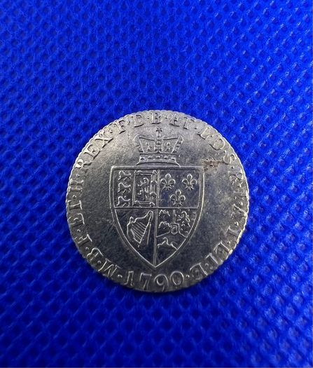 Rare 1790 George III Spade Half-Guinea gold coin