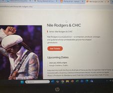 wanted CHIC - Nile Rodgers tickets for Dublin concert