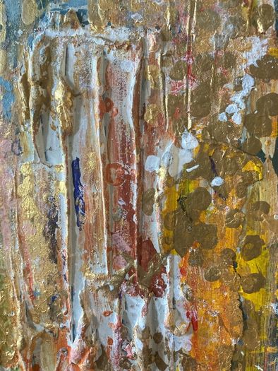 Architectural Opulence Meets Quiet Luxury Original Abstract Art Irish Artist Gold Art Gold Painting