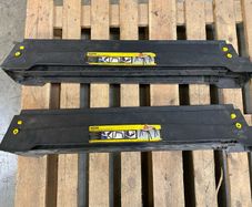 Set of Stanley plastic trestle tables