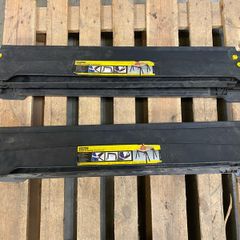 Set of Stanley plastic trestle tables