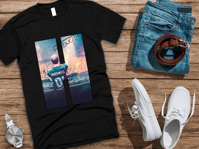 Hardwell t-shirt hardwell dj t-shirt with signature autograph dj t-shirt