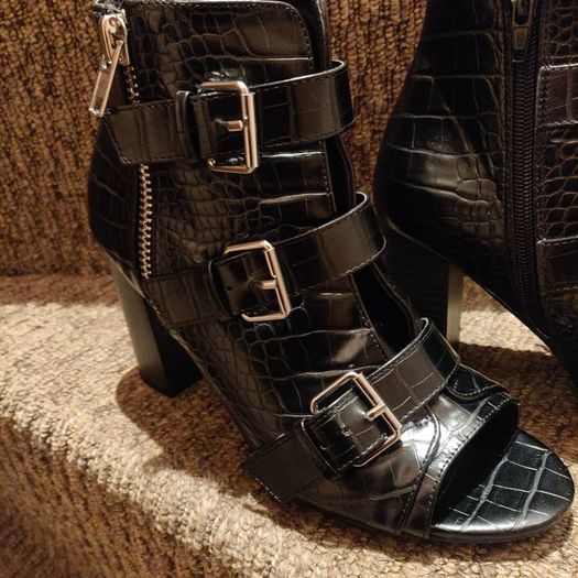 Black ankle sandals , size 40