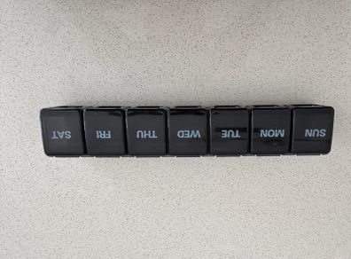 7-Day Pill Organizer - Black