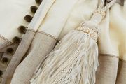Fabulous Linen Long Bespoke Curtains Brand New 110"w x 94"d