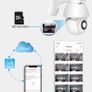 Brand new 1080P PTZ IP Camera Wifi Outdoor Speed Dome Wireless Wifi Security Camera Pan Tilt 4X Digital Zoom 2MP Network CCTV Surveillance Image 3