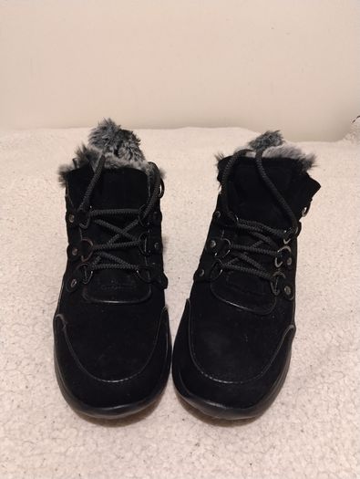 black suede boots, new