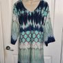 New with Tags J'Aime Lavie Paris Shift Aqua Dress size 14 Image 2