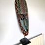 Handmade Wooden Aboriginal Dot Art Mask Image 9